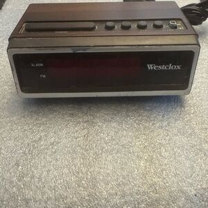 Vintage Weatclox Alarm clock tested and works!